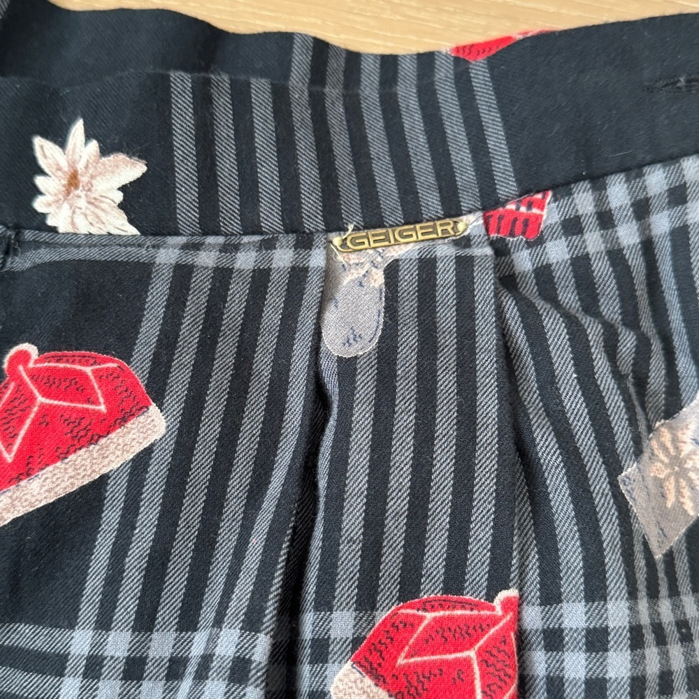 Geiger Australia Vintage Plaid Skirt Mittens Hats winter thom browne 50s mid - Picture 8 of 10